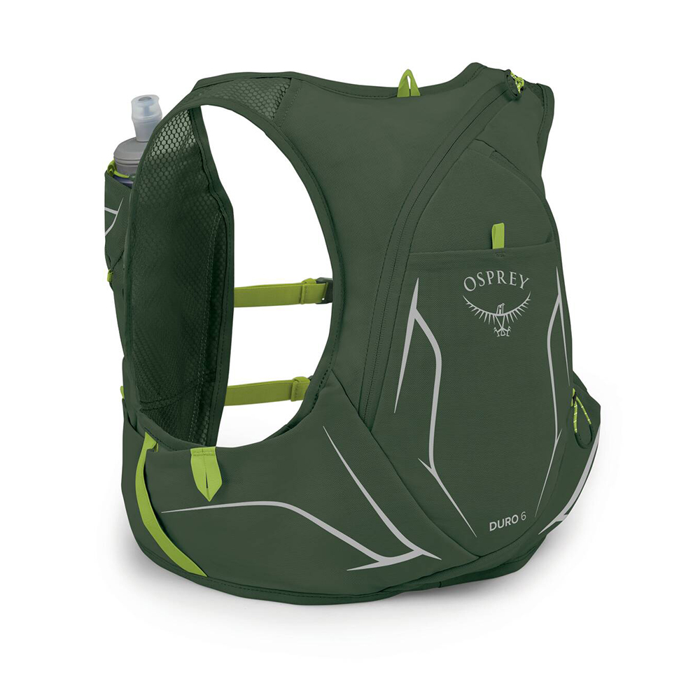 Osprey Europe - Duro 6 - Hydration Vest - 500ML Soft Flasks - Seaweed Green