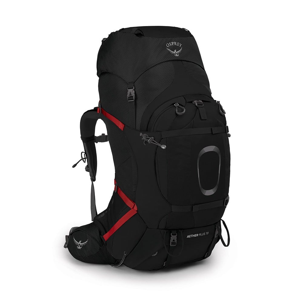 Osprey Europe Aether Plus 70 Backpack - Male - Nylon - Black - S/M