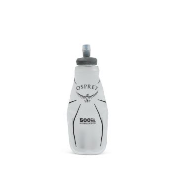 side view of the Hydraulics® 500ml Soft Flask in color white