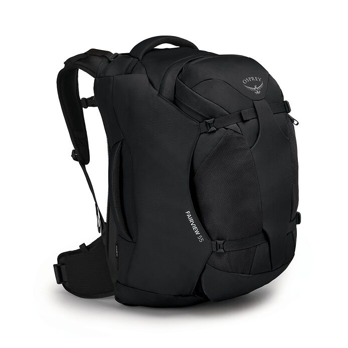 Borsone Da Viaggio Extra Large 220 Litri - Sacca In Poliestere Nero Leggera Con Manici Robusti E Cerniere - 100x50x45 Cm