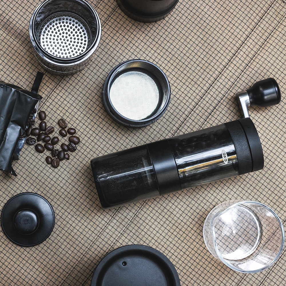 OXO® Campcore Coffee Brewing Set with Carry Case detaljer flik bild.