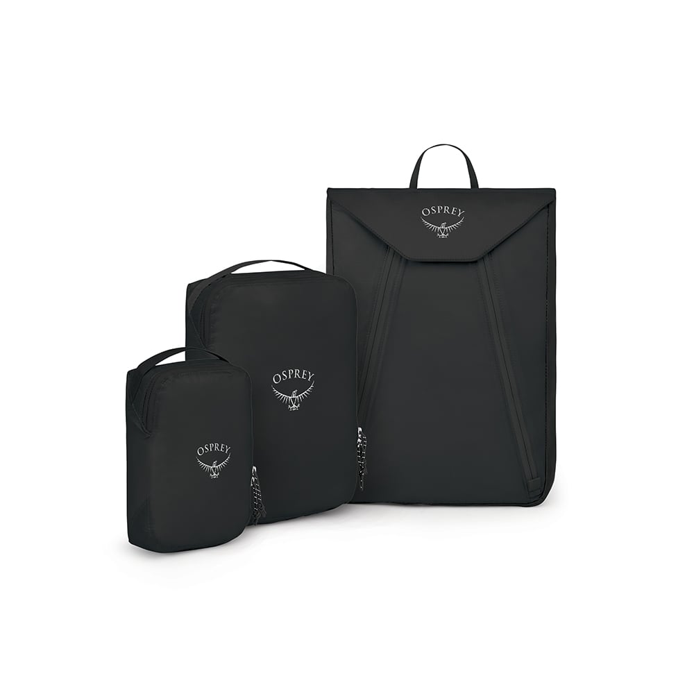 Osprey Europe - Ultralight Starter Set - Packing Cubes & Garment Folder - Black