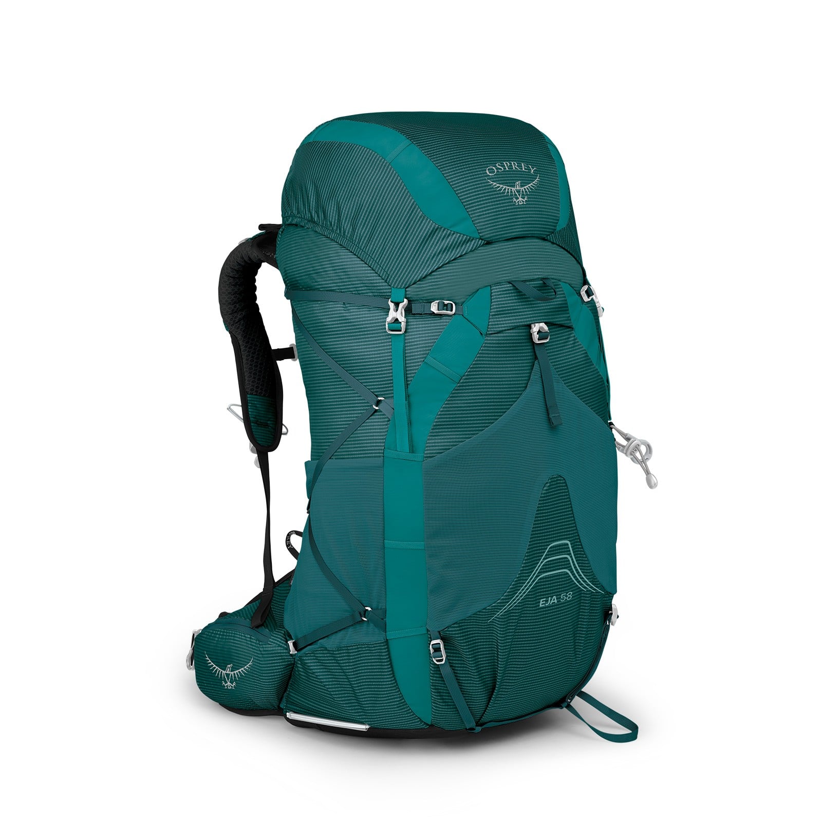 5 female osprey backpack Osprey Eja 58 Women's Backpack, Deep Teal / M/L