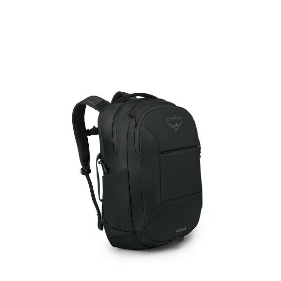 side view of the Ozone Laptop Backpack in color black