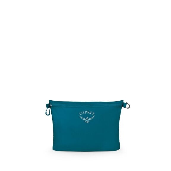 side view of the Ultralight Zipper Sack Large in color waterfrontblue