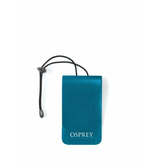 side view of the Luggage Tag in color nightjungleblue