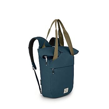 side view of the Osprey Arcane™ Tote Pack in color stargazerblue