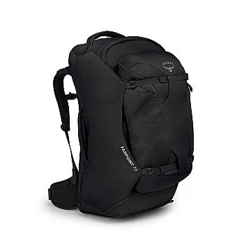 side view of the Farpoint® 70 Travel Pack in color black