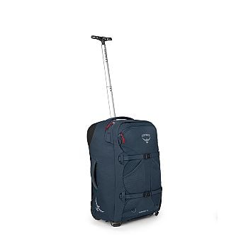 side view of the Farpoint® Wheeled Travel Carry-On 36L/21.5" in color mutedspaceblue