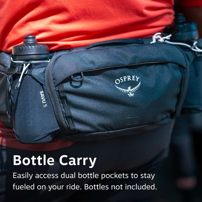 Osprey Savu 5 Extended Fit Bike Lumbar Pack with Bottle Carry Osprey Savu 5 Extended Fit Bike Lumbar Pack with Bottle Carry