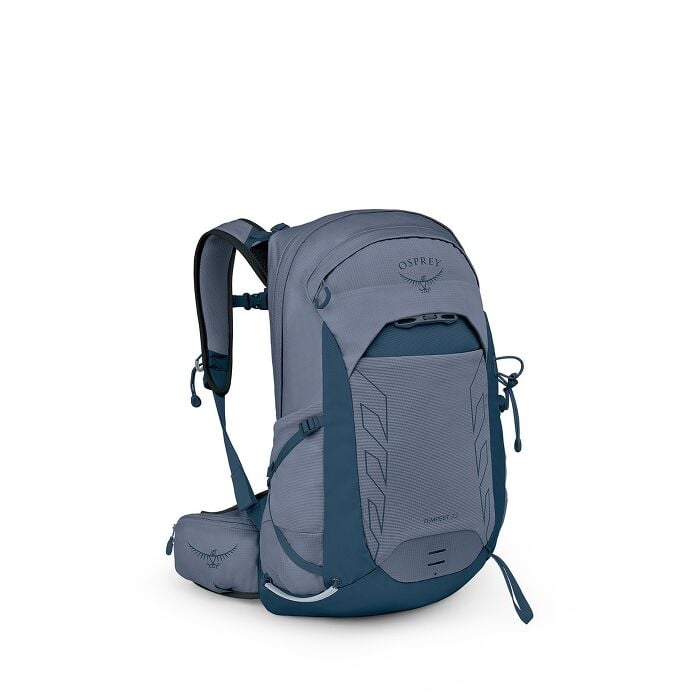 light weight backpack with water bottle osprey Osprey Tempest 22 Women's-Anchor Blue/Atlas