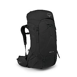 front loading backpack osprey ag woman Osprey Women's Aura AG LT 65L, Black / M/L