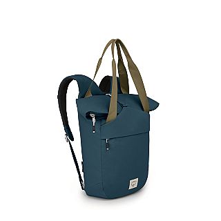 side view of the Osprey Arcane™ Tote Pack in color stargazerblue