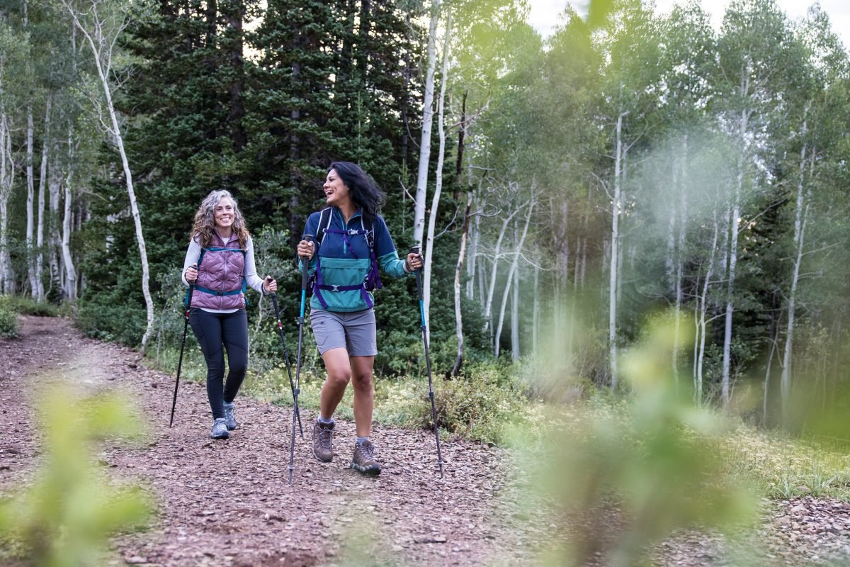 Hikers on trail