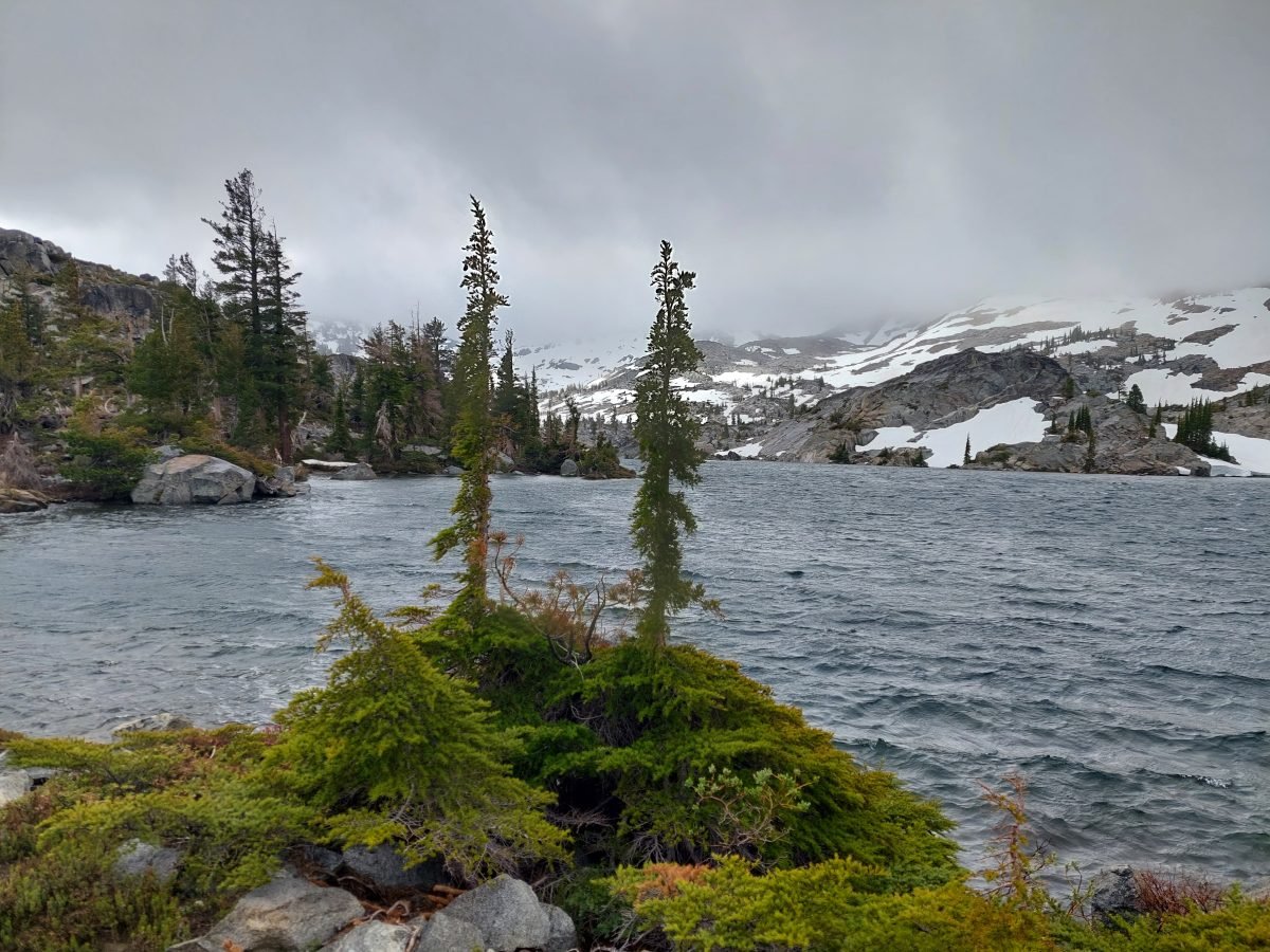 A stormy day over Lake Tahoe