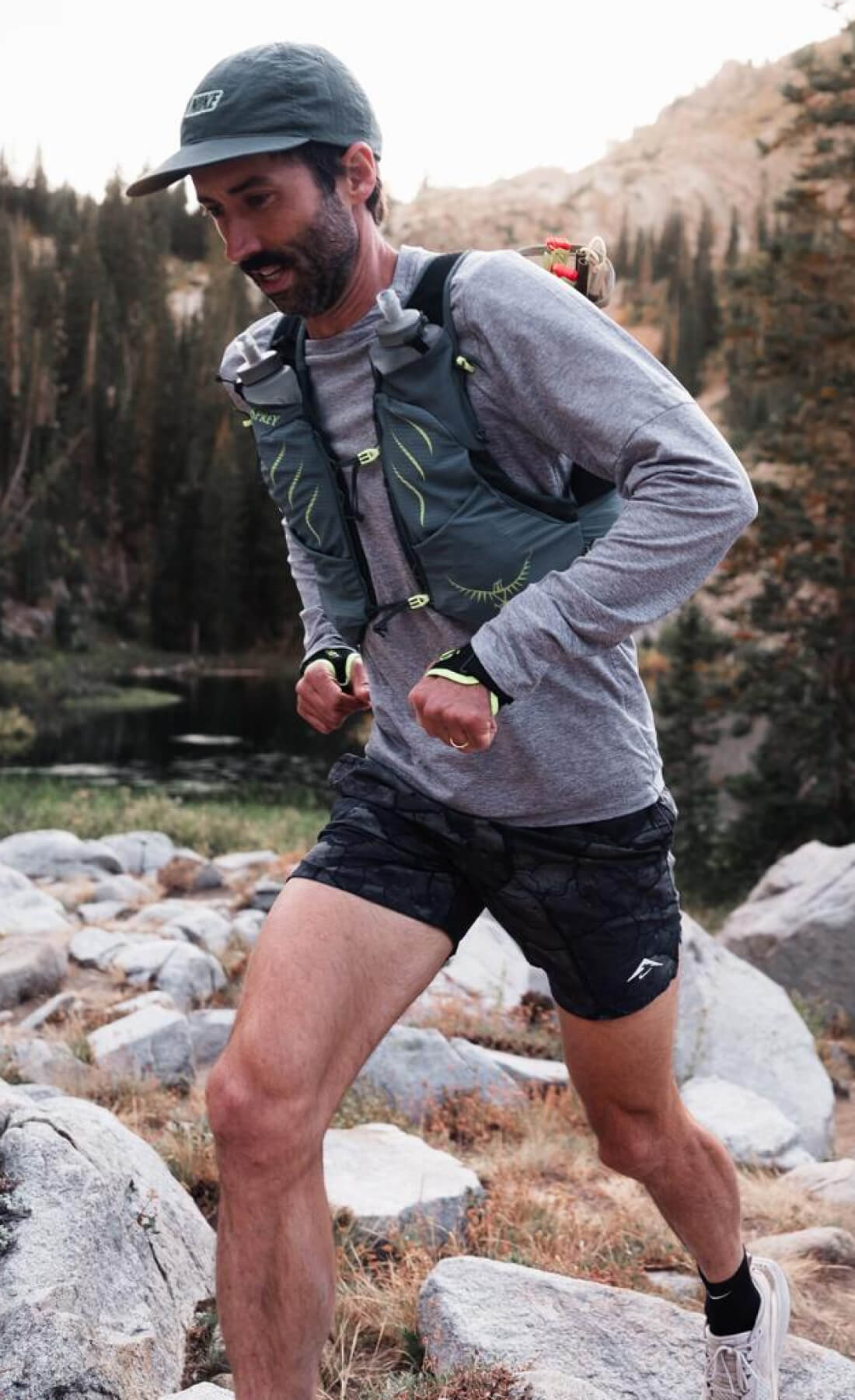 Athlete Tyler Green running